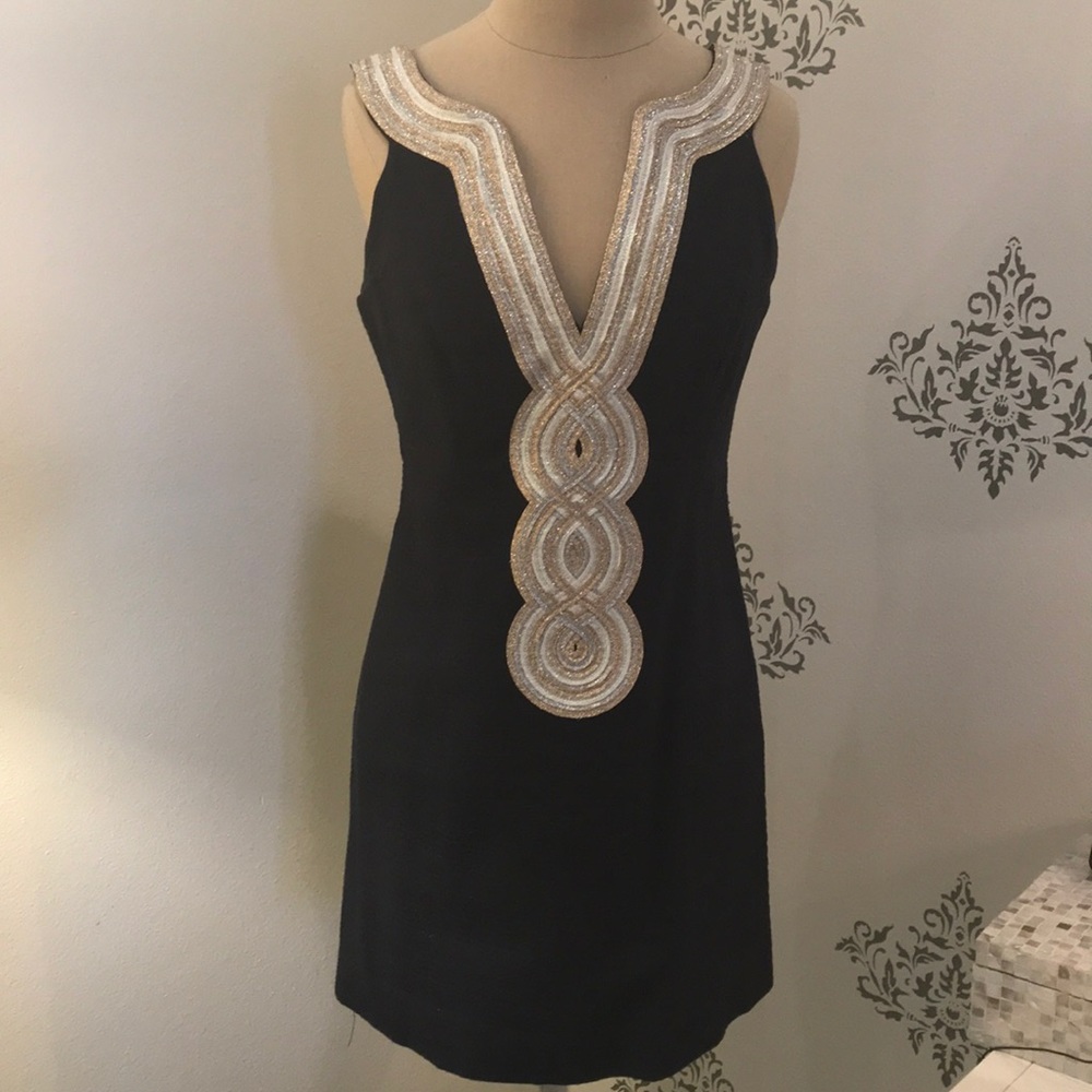 Lilly Pulitzer Valli Shift Dress in True Navy